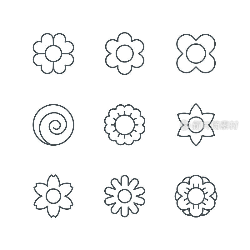 Flower icons